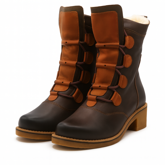 Botek damski But-Bal – skórzany, ocieplany, komfortowy