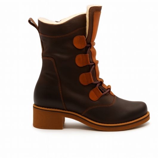 Botek damski But-Bal – skórzany, ocieplany, komfortowy