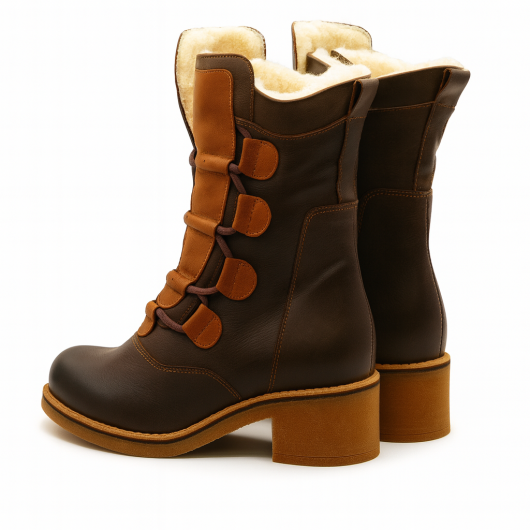 Botek damski But-Bal – skórzany, ocieplany, komfortowy