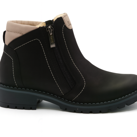 Botek skórzany But-Bal na dwa zamki