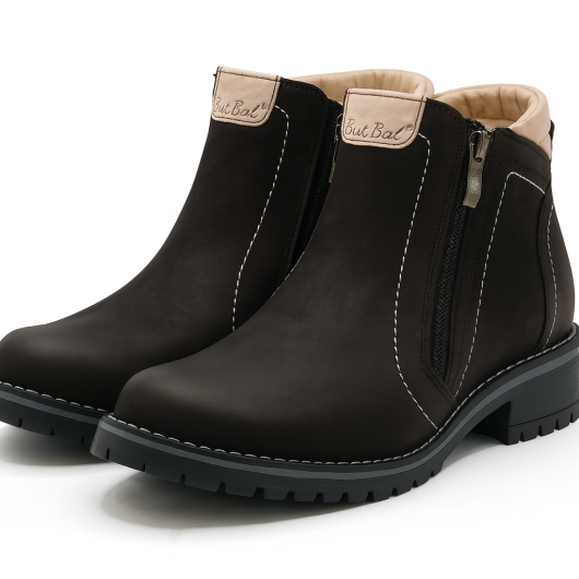 Botek skórzany But-Bal na dwa zamki