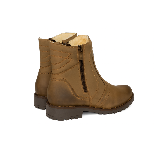 Skórzane botki But-Bal w kolorze zieleni – komfort i styl na co dzień