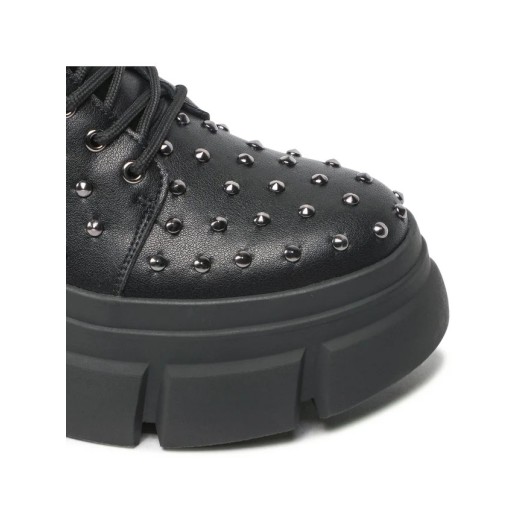 Trzewik damski skórzany Scaviola – model S-80, kolor czarny