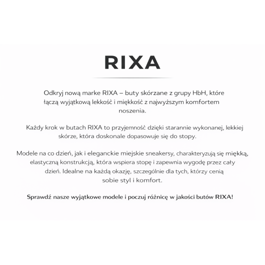 Skórzane półbuty damskie Rixa – wygodne buty na co dzień