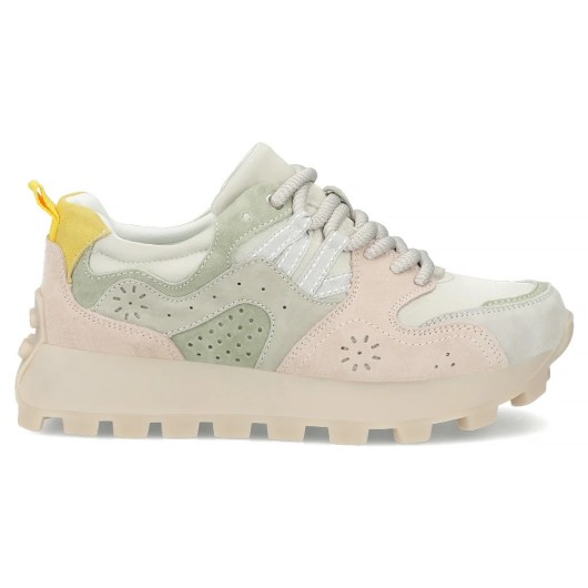 Skórzane sneakersy Filippo DP7560/26 GE BE – khaki sneakersy damskie