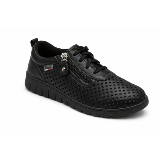 Półbuty skórzane dziurkowane ENNA – lekkie i przewiewne obuwie zdrowotne H3