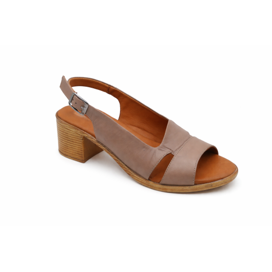 Skórzane sandały damskie na obcasie RIXA – wygodne i stylowe