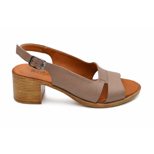 Skórzane sandały damskie na obcasie RIXA – wygodne i stylowe