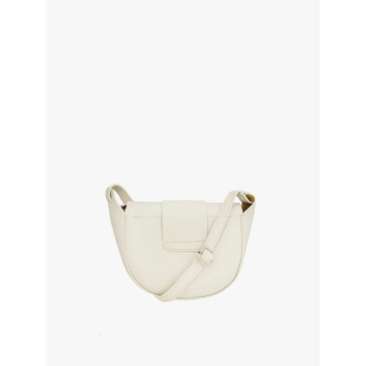 Damska skórzana listonoszka Ryłko beżowa – elegancka torebka na ramię