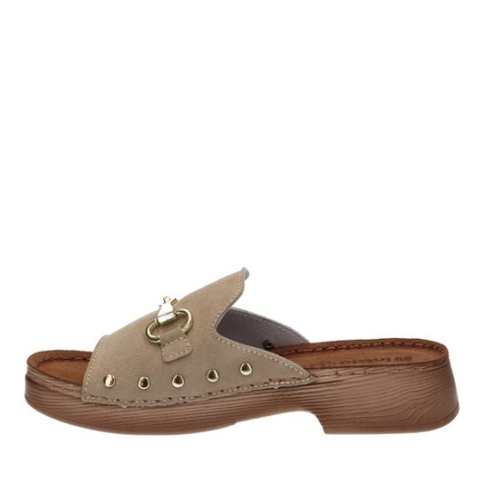 Klapki skórzane damskie Inblu – wygodne i profilowane na lato